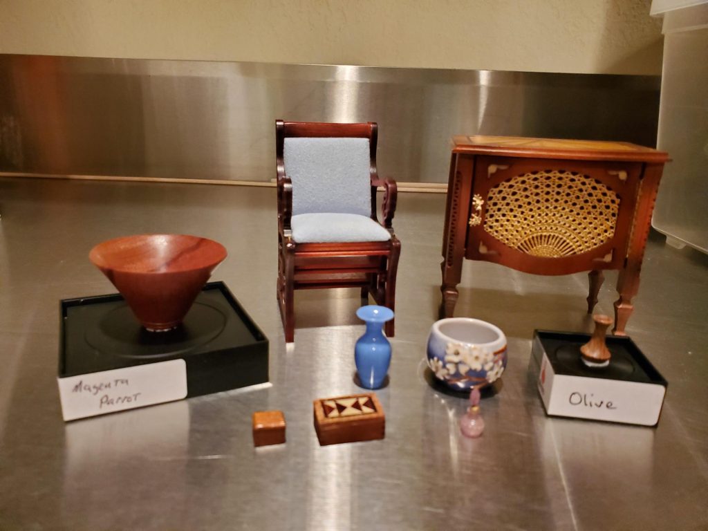 miniature furniture and other home decor items