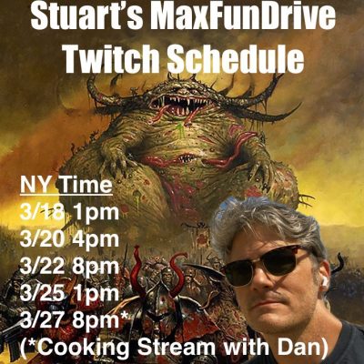 Stuart Wellington painting on Twitch